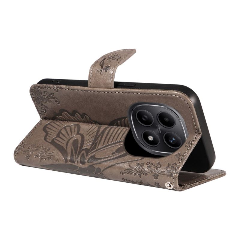 Folio-hoesje Xiaomi Redmi Note 15 5g Telefoonhoesje Grafische Vlinder