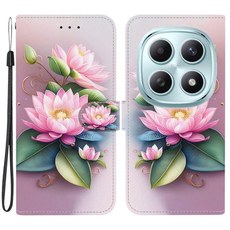 Folio-hoesje Xiaomi Redmi Note 15 5g Telefoonhoesje Lotus