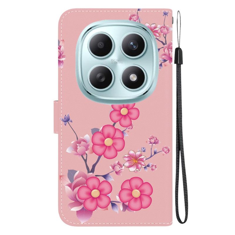 Folio-hoesje Xiaomi Redmi Note 15 5g Telefoonhoesje Sakura-patroon