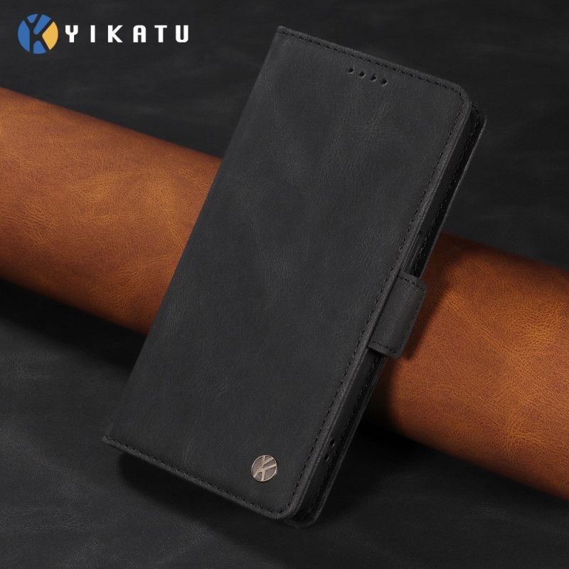 Folio-hoesje Xiaomi Redmi Note 15 5g Telefoonhoesje Yikatu Suède-effect