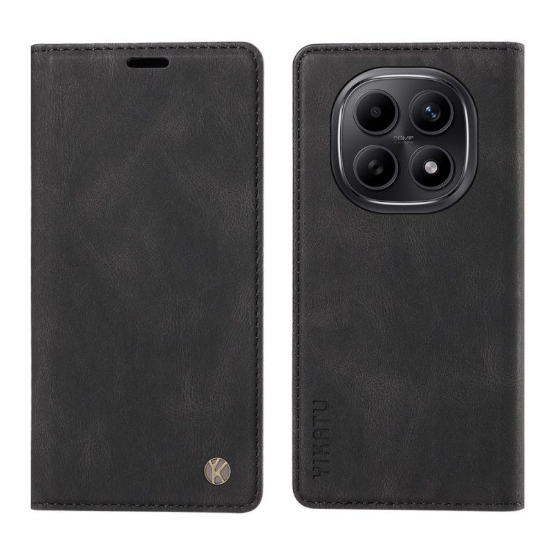 Folio-hoesje Xiaomi Redmi Note 15 5g Telefoonhoesje Yikatu Suède-effect