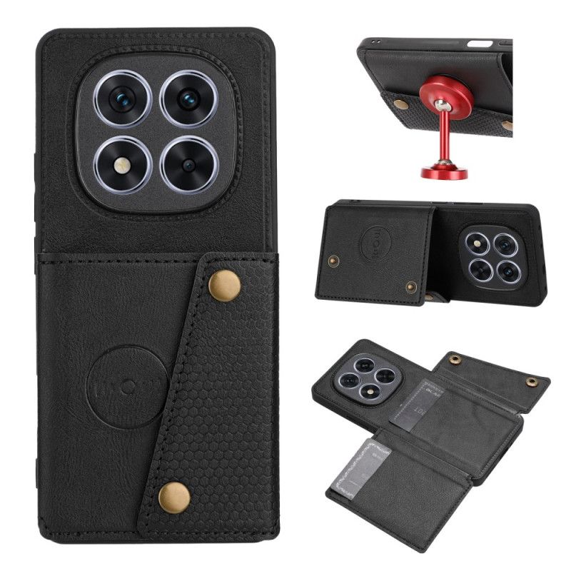 Hoesje Xiaomi Redmi Note 15 5g Kaarthouder En Geïntegreerde Standaard Bescherming Hoesje