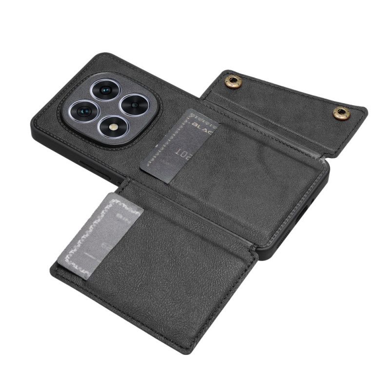 Hoesje Xiaomi Redmi Note 15 5g Kaarthouder En Geïntegreerde Standaard Bescherming Hoesje