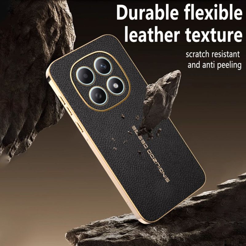 Hoesje Xiaomi Redmi Note 15 5g Krasbestendige Lychee-textuur Bescherming Hoesje