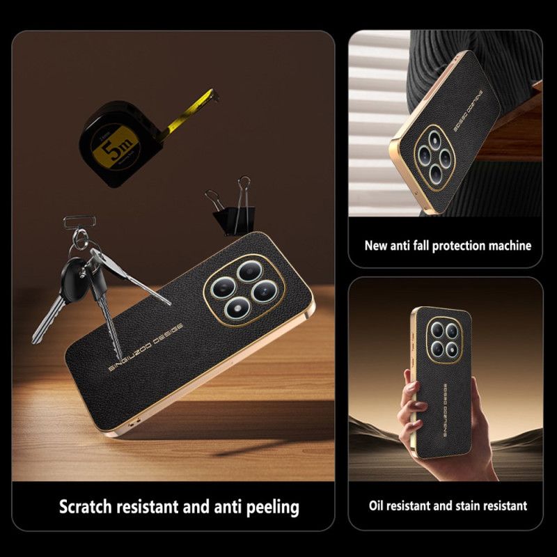 Hoesje Xiaomi Redmi Note 15 5g Krasbestendige Lychee-textuur Bescherming Hoesje