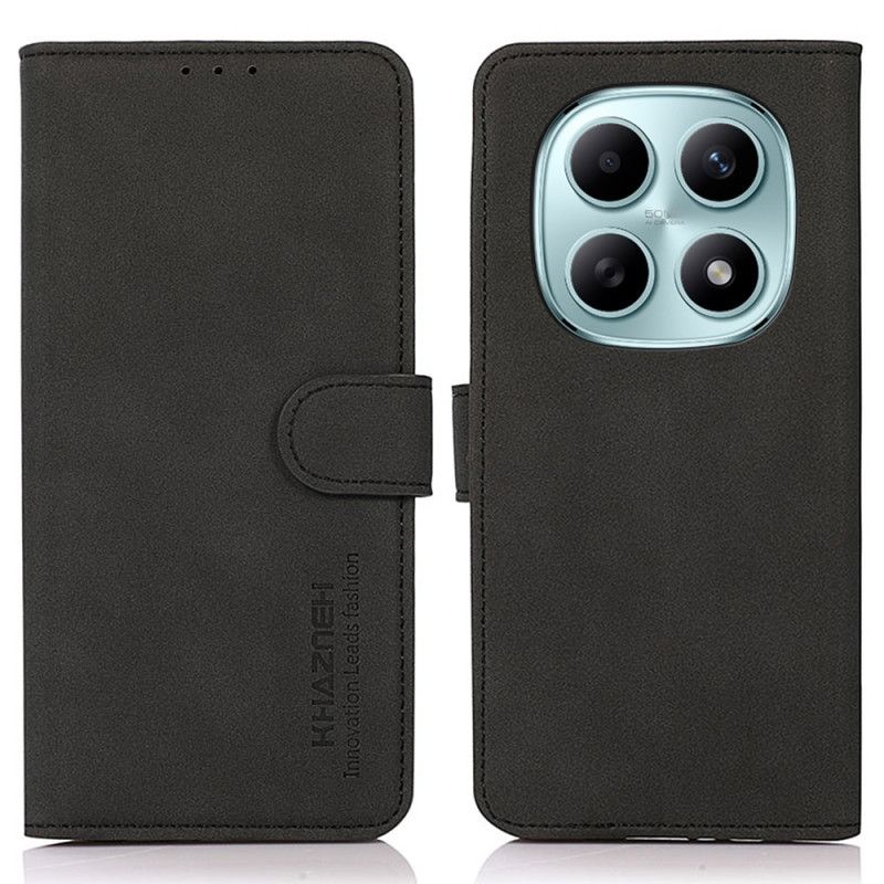 Leren Hoesje Voor Xiaomi Redmi Note 15 5g Effen Khazneh