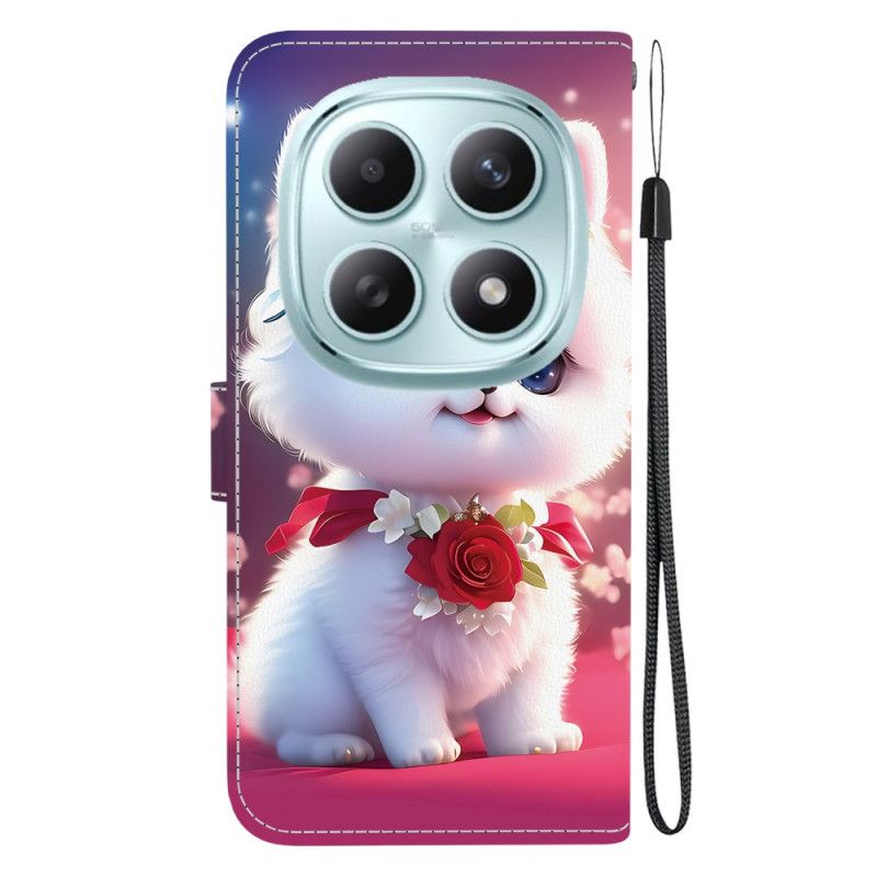 Leren Hoesje Voor Xiaomi Redmi Note 15 5g Kat En Rozen