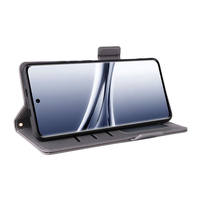 Leren Hoesje Voor Xiaomi Redmi Note 15 5g Lychee-textuur Met Bandje