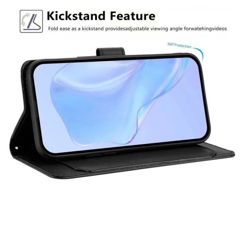 Leren Hoesje Xiaomi Redmi Note 15 5g Effen Kunstleer