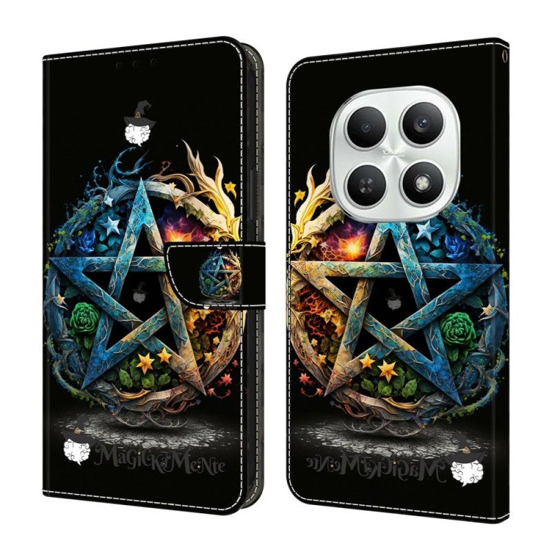 Leren Hoesje Xiaomi Redmi Note 15 5g Pentagram Bescherming Hoesje