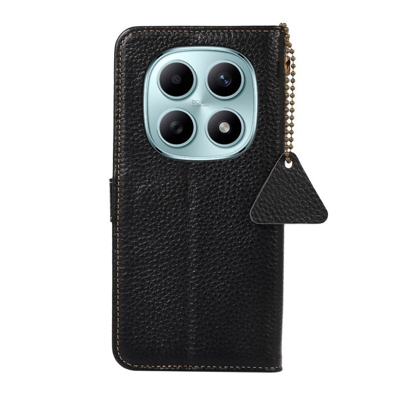 Leren Hoesje Xiaomi Redmi Note 15 5g Rfid-blokkerend Leer Bescherming Hoesje