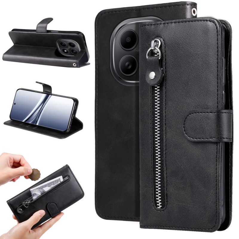 Leren Hoesje Xiaomi Redmi Note 15 5g Vak Met Rits Bescherming Hoesje