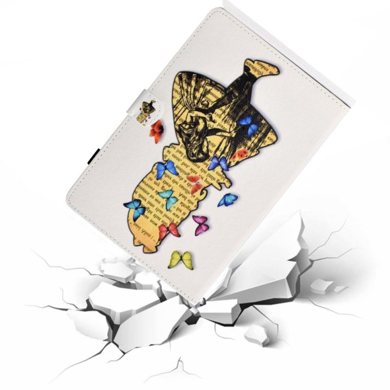 Bescherming Hoesje iPad (2025) Vlinder Meisje