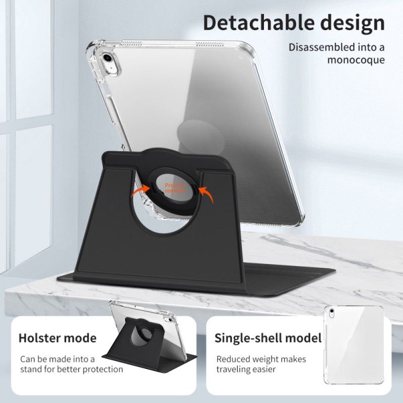 Cover iPad (2025) Hybride Met Draaibare Standaard