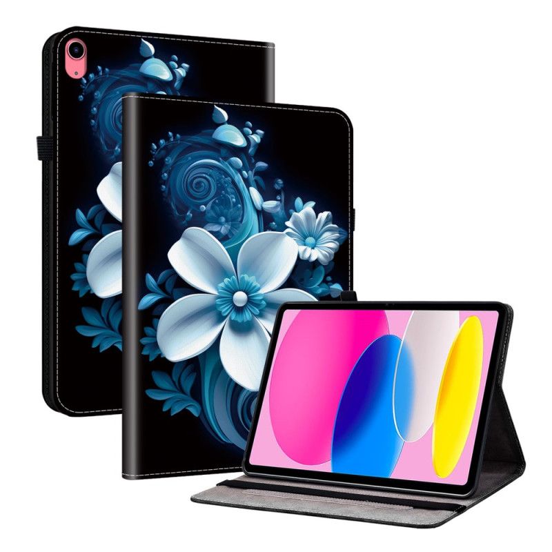 Cover iPad (2025) Witte Orchidee Bescherming Hoesje