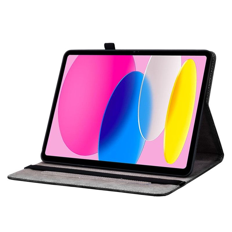 Cover iPad (2025) Witte Orchidee Bescherming Hoesje