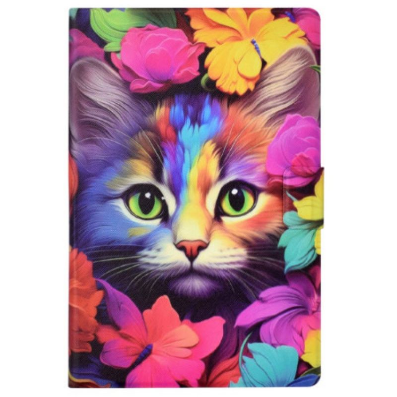 Cover Voor iPad (2025) Roze Kitten