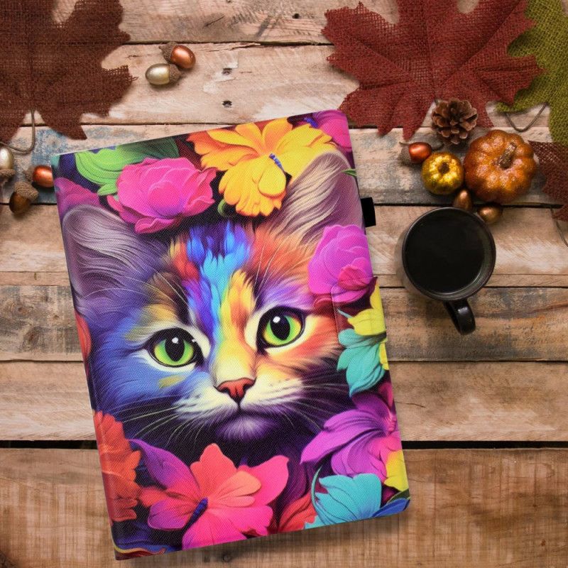 Cover Voor iPad (2025) Roze Kitten
