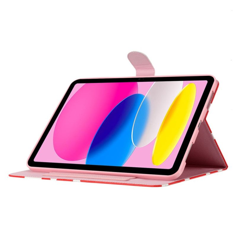 Flip Case Leren iPad (2025) Polka Dots