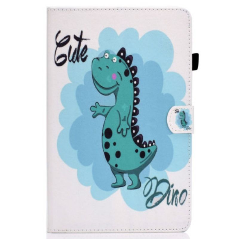 Folio-hoesje iPad (2025) Telefoonhoesje Schattige Dinosaurus