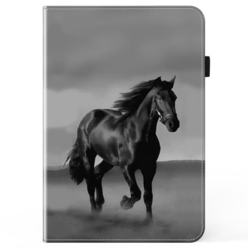 Hoesje Case iPad (2025) Telefoonhoesje Zwart Paard