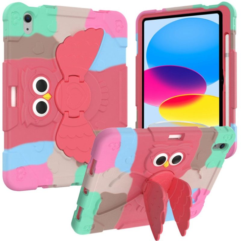 Hoesje iPad (2025) Draaibare Standaard Met Vlinder In Kleurverloop Voor Kinderen Bescherming Hoesje