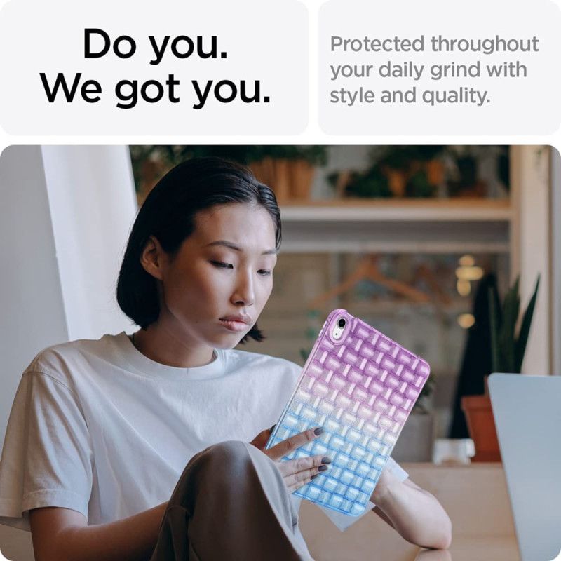 Hoesje iPad (2025) Gevlochten Patroon