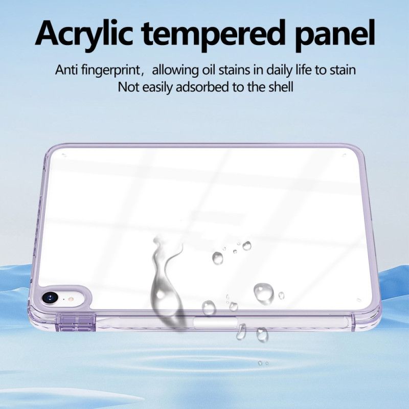 Hoesje iPad (2025) Transparante Stylushouder Bescherming Hoesje