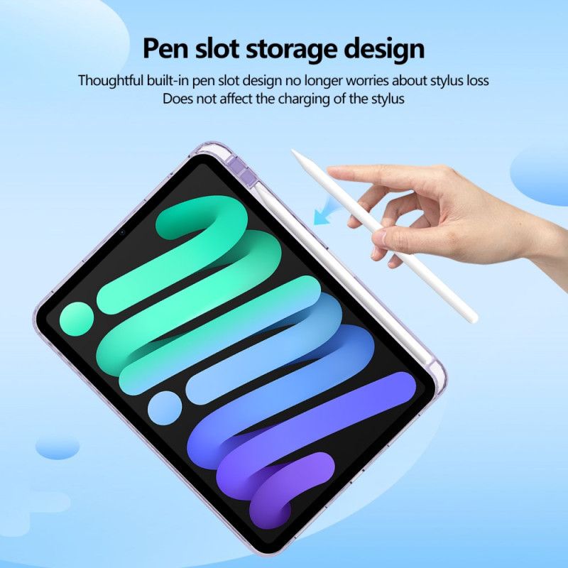 Hoesje iPad (2025) Transparante Stylushouder Bescherming Hoesje