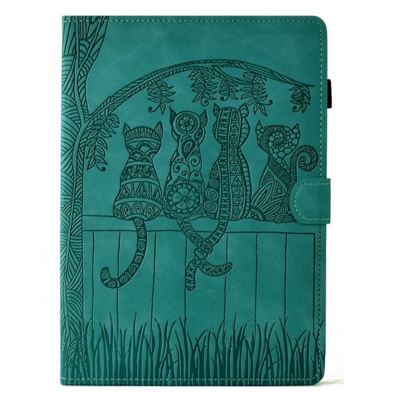 Leren Hoesje iPad (2025) Katten Bescherming Hoesje