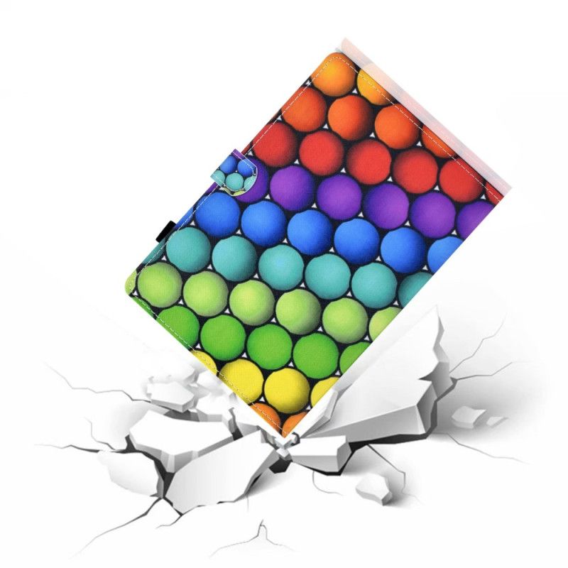 Leren Hoesje Voor iPad (2025) Geometrisch Ontwerp