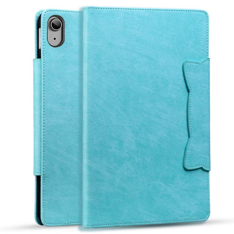 Leren Hoesje Voor iPad (2025) Magnetische Sluiting Met Kattendesign