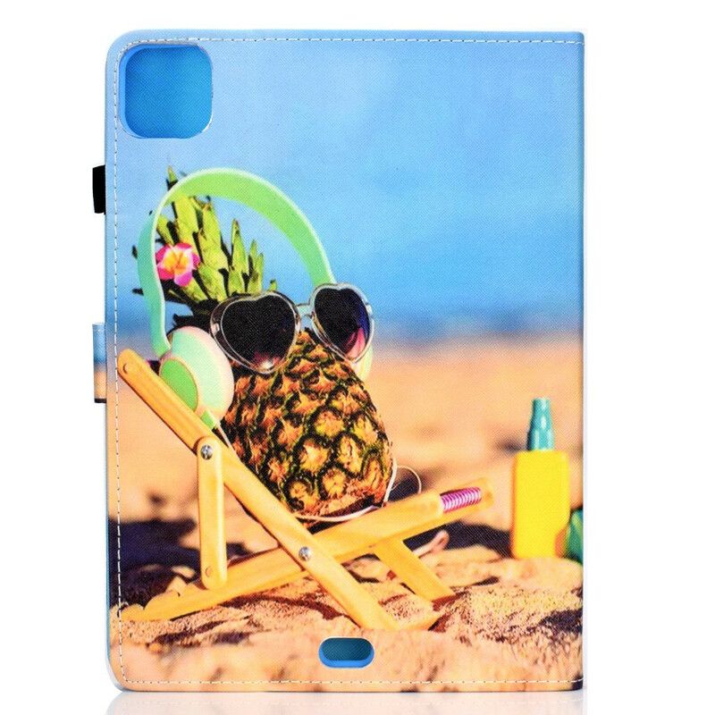 Leren Hoesje Voor iPad (2025) Strandananas