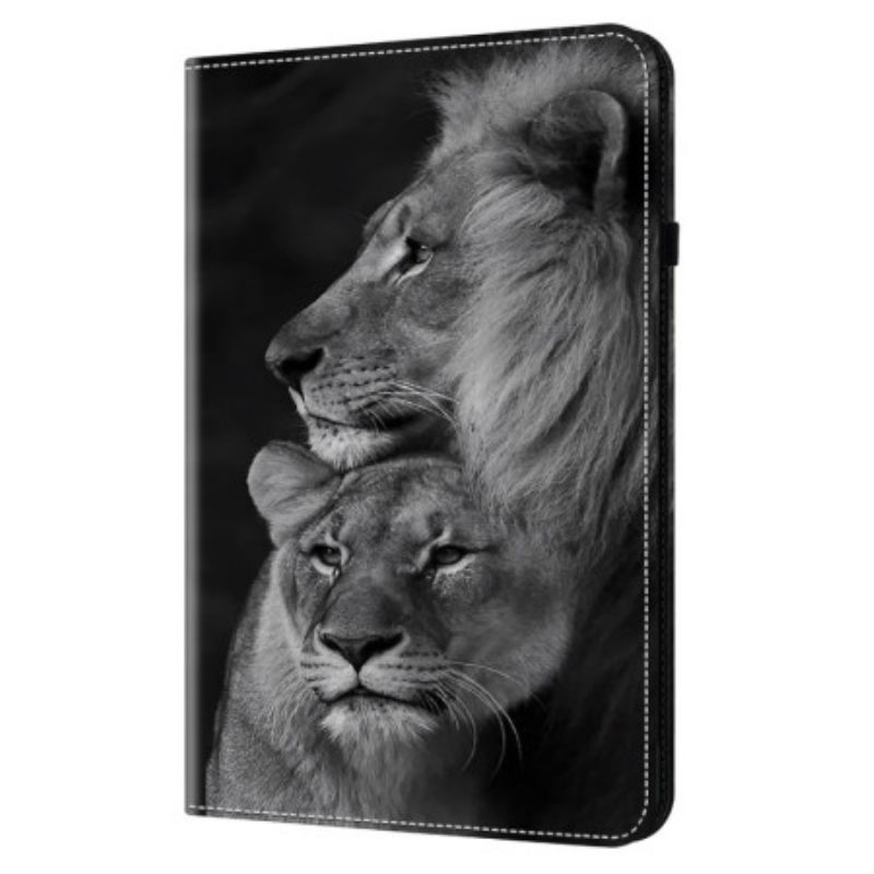 Hoesje Case Xiaomi Pad 7 / 7 Pro Telefoonhoesje Paar Leeuwen