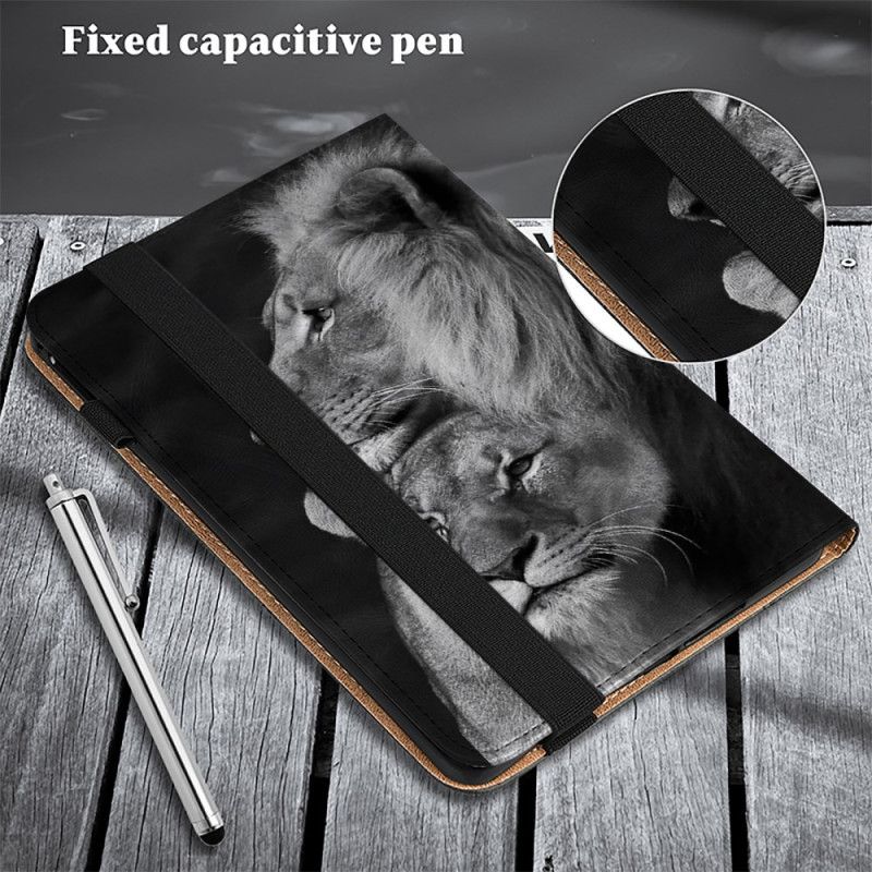 Hoesje Case Xiaomi Pad 7 / 7 Pro Telefoonhoesje Paar Leeuwen