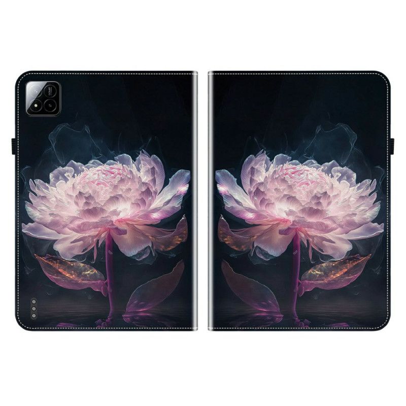Leren Hoesje Xiaomi Pad 7 / 7 Pro Pioenroos Bescherming Hoesje