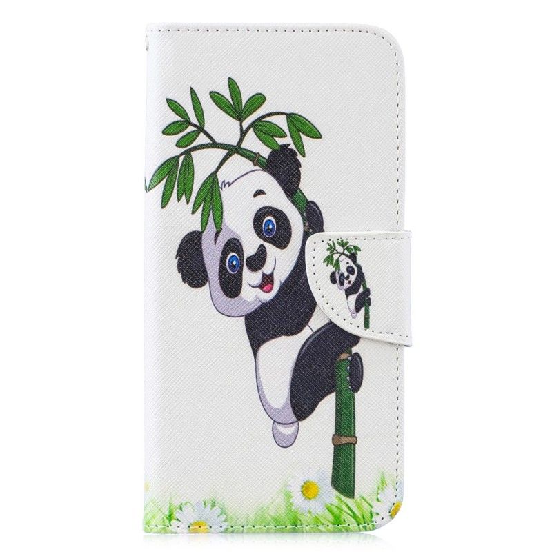 Bescherming Hoesje Huawei P30 Lite Telefoonhoesje Panda Op Bamboe