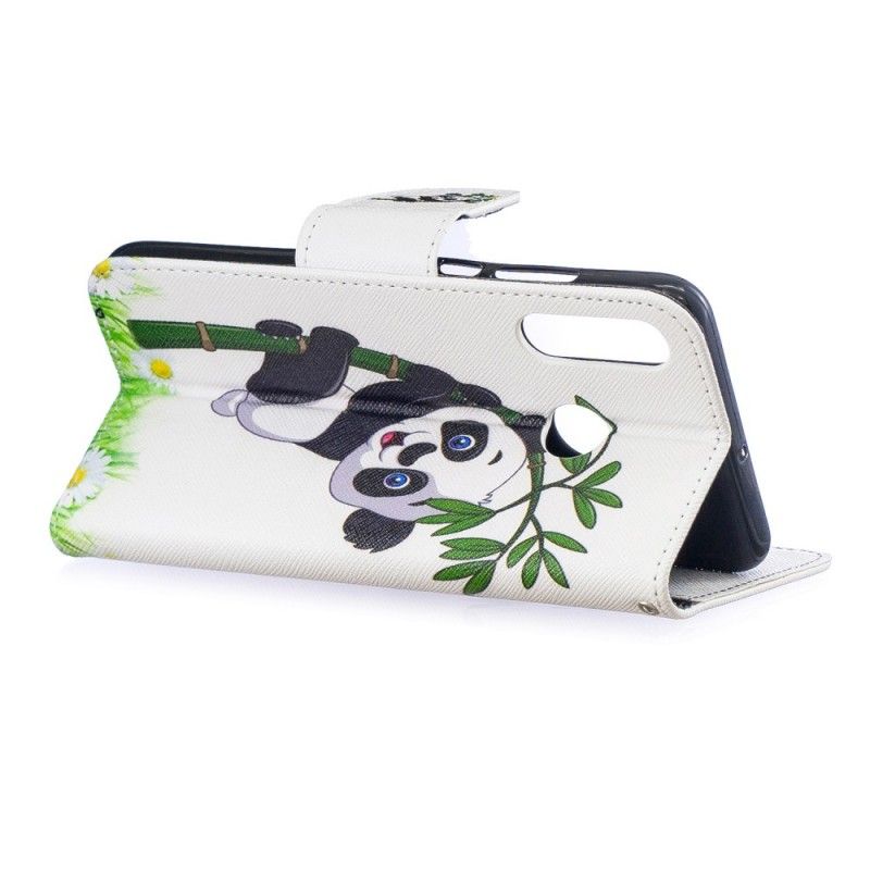 Bescherming Hoesje Huawei P30 Lite Telefoonhoesje Panda Op Bamboe