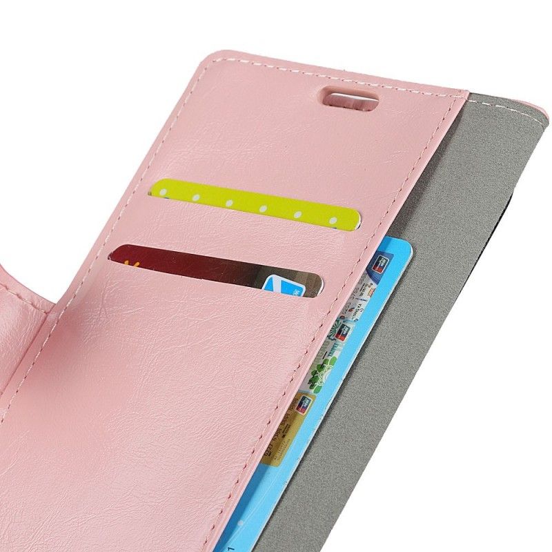 Cover Folio-hoesje Huawei P30 Lite Rood Zwart Telefoonhoesje Eenvoudig Glanzend Leereffect
