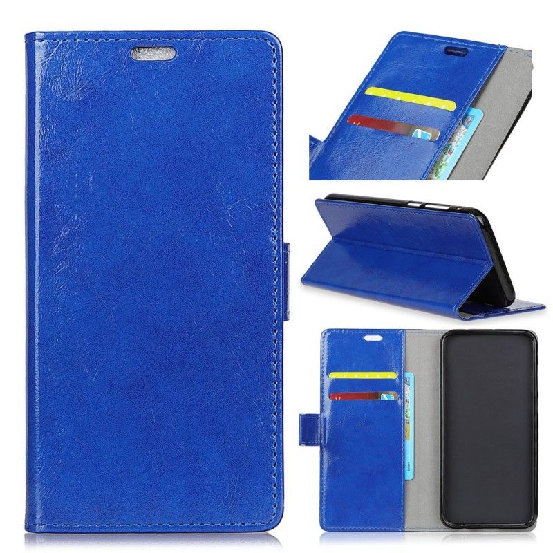 Cover Folio-hoesje Huawei P30 Lite Rood Zwart Telefoonhoesje Eenvoudig Glanzend Leereffect