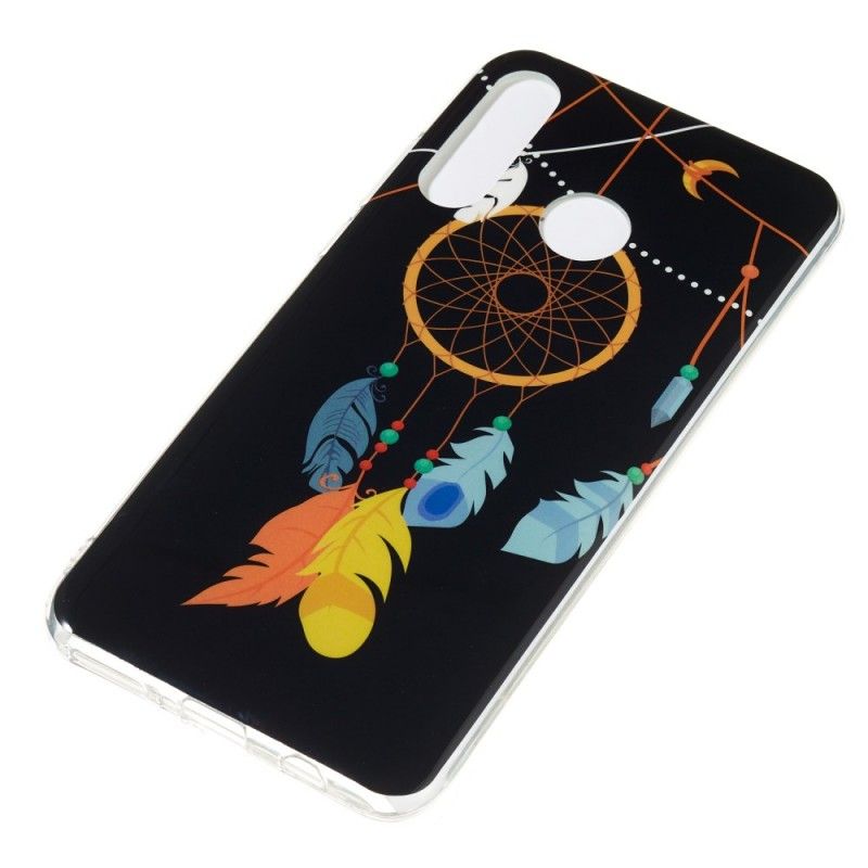 Cover Hoesje Huawei P30 Lite Telefoonhoesje Unieke Fluorescerende Dromenvanger