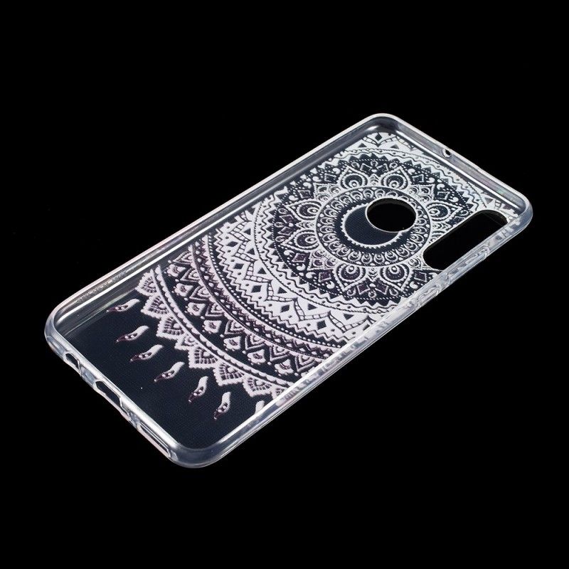 Hoesje Huawei P30 Lite Lichtblauw Roze Transparante Kleurrijke Mandala