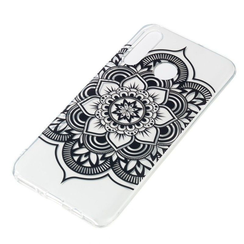 Hoesje Huawei P30 Lite Telefoonhoesje Zwarte Mandala Art