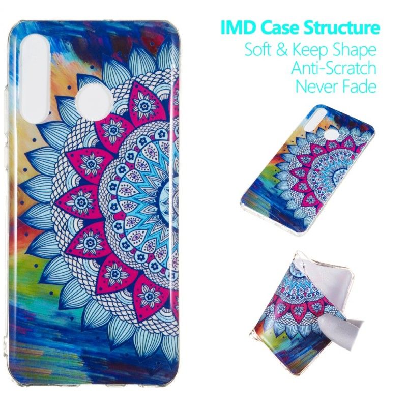 Hoesje voor Huawei P30 Lite Fluorescerende Mandala