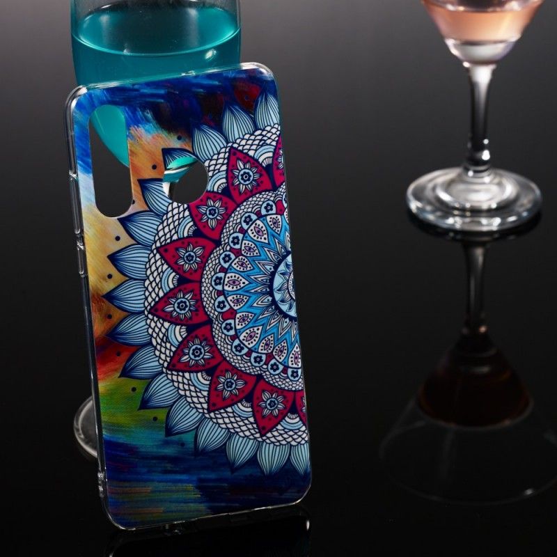 Hoesje voor Huawei P30 Lite Fluorescerende Mandala
