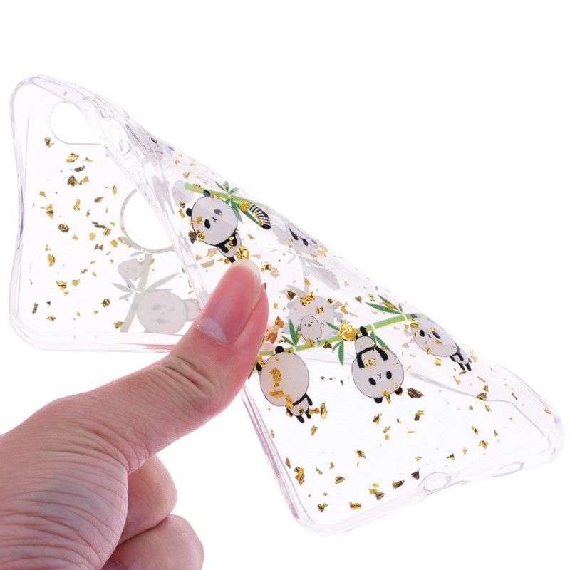 Hoesje voor Huawei P30 Lite Panda'S Aan De Waslijn
