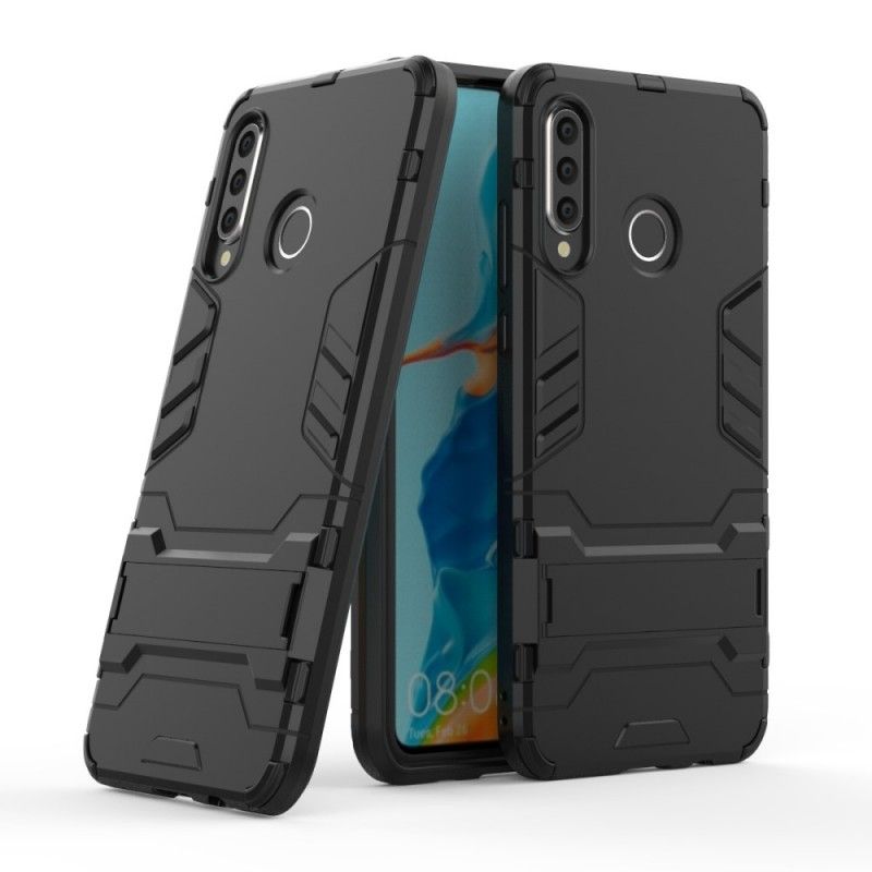 Hoesje voor Huawei P30 Lite Rood Zwart Tong