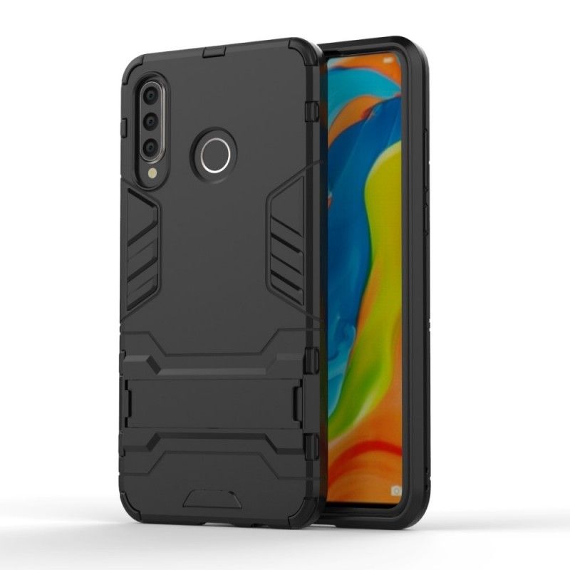 Hoesje voor Huawei P30 Lite Rood Zwart Tong