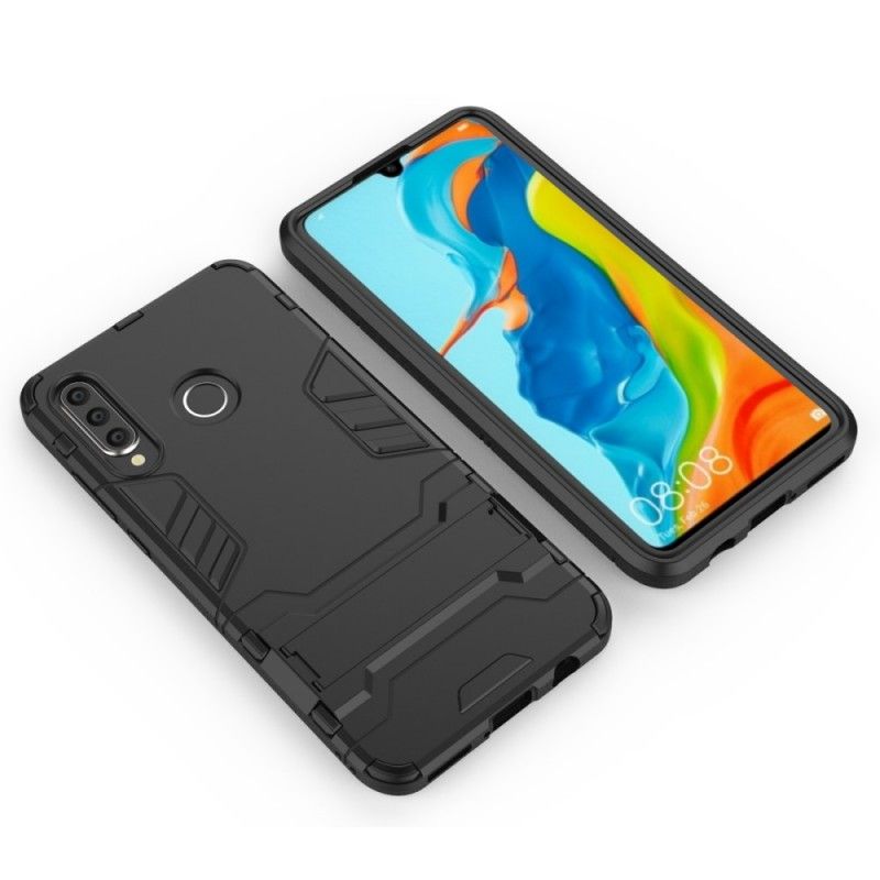 Hoesje voor Huawei P30 Lite Rood Zwart Tong