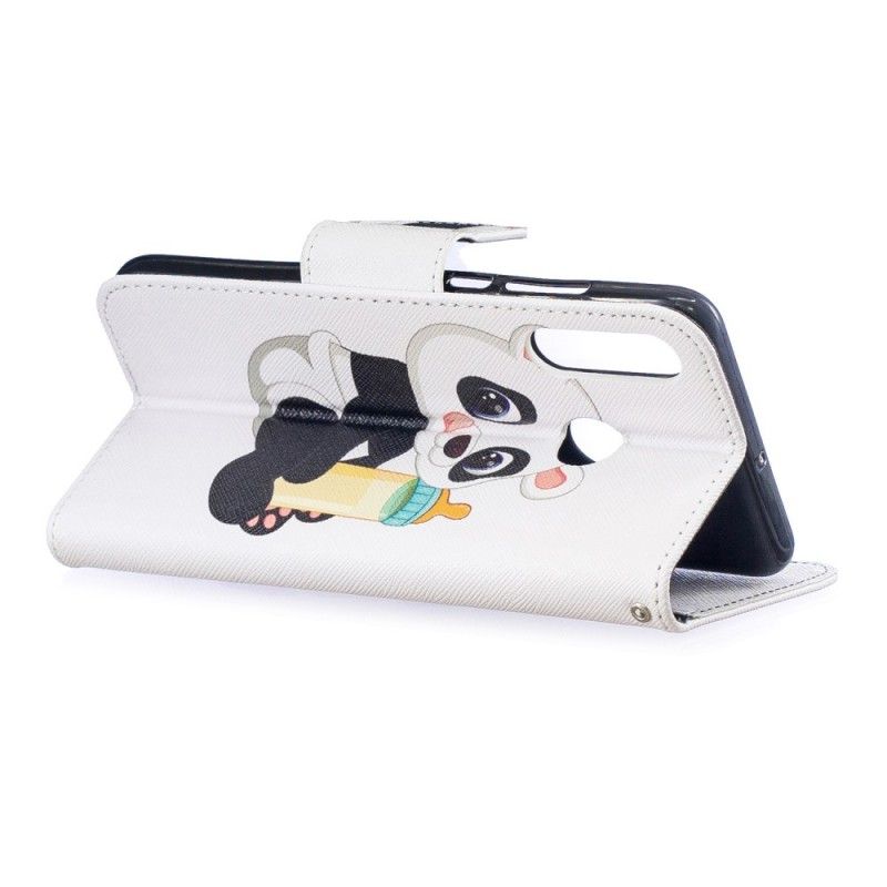 Leren Hoesje voor Huawei P30 Lite Babypanda